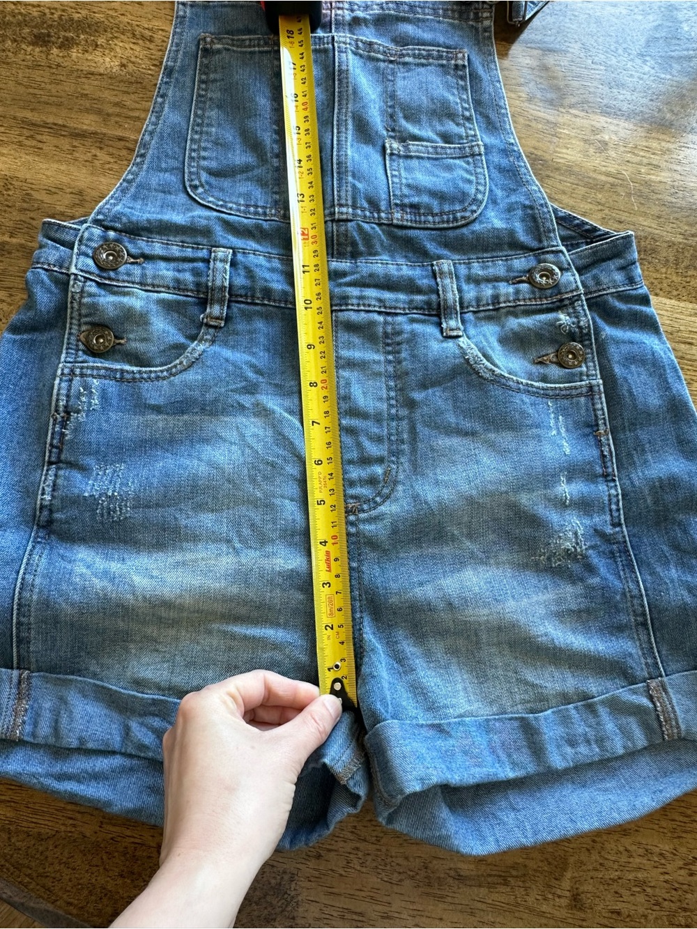 Free People Ziggy Denim Shortalls Sapphire Blue - Picture 11 of 12